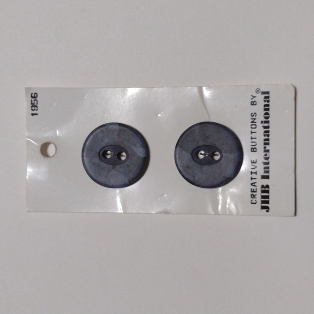 5/$15 Faded Blue Buttons JHB 1956